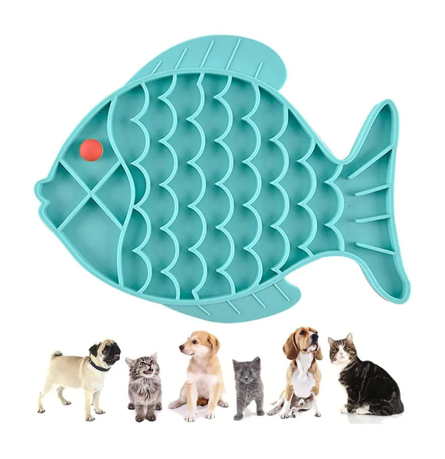 Silicone Pet Lick Pad – Slow Feeder for Dogs & Cats