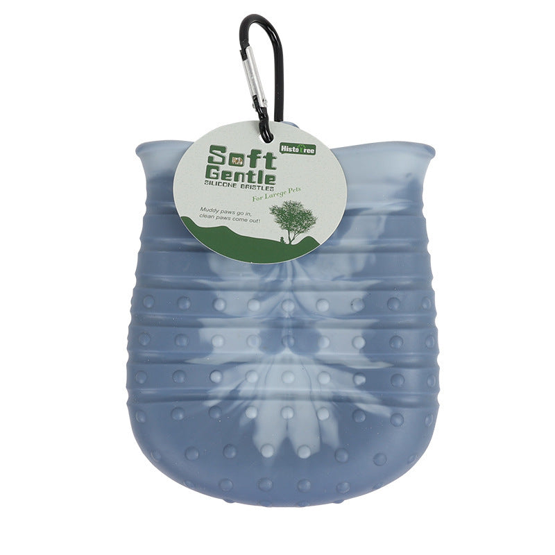 2-in-1 Dog Paw Cleaner Cup – Mud & Dirt Remover