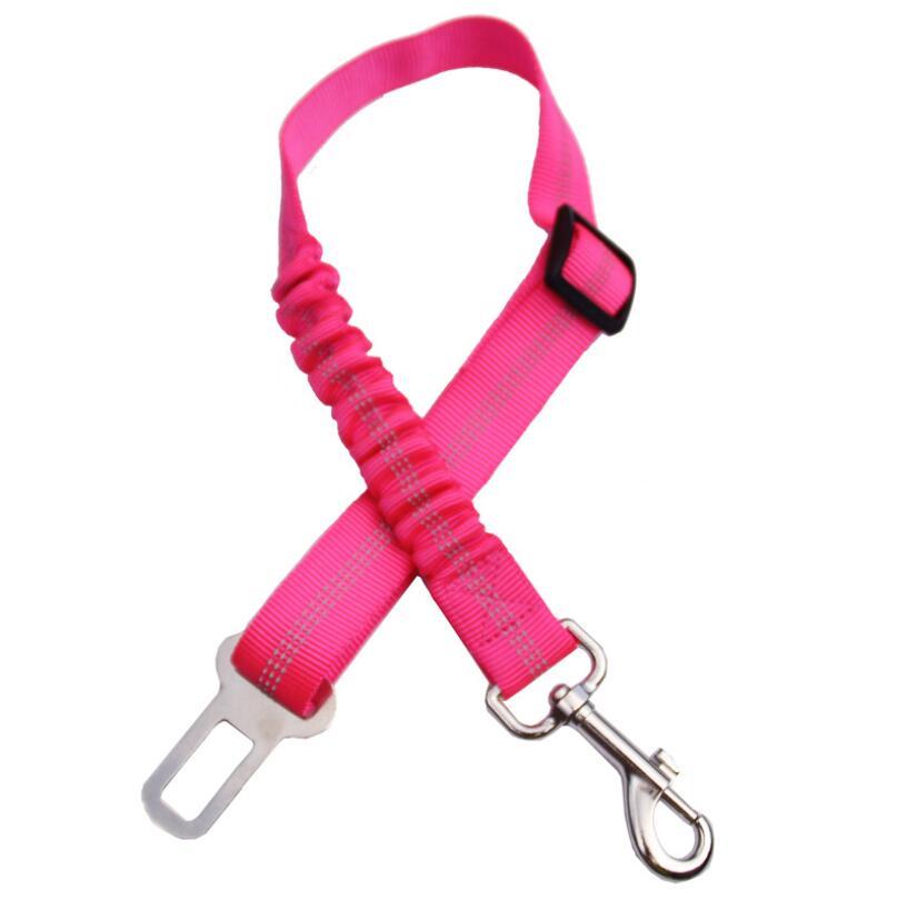 Elastic Pet Seatbelt Harness Leash – Tangle-Free Car Safety Restraint