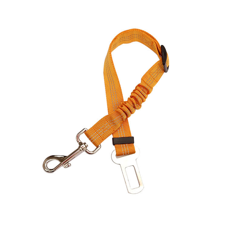 Elastic Pet Seatbelt Harness Leash – Tangle-Free Car Safety Restraint
