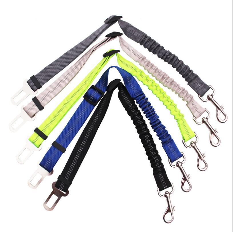 Elastic Pet Seatbelt Harness Leash – Tangle-Free Car Safety Restraint