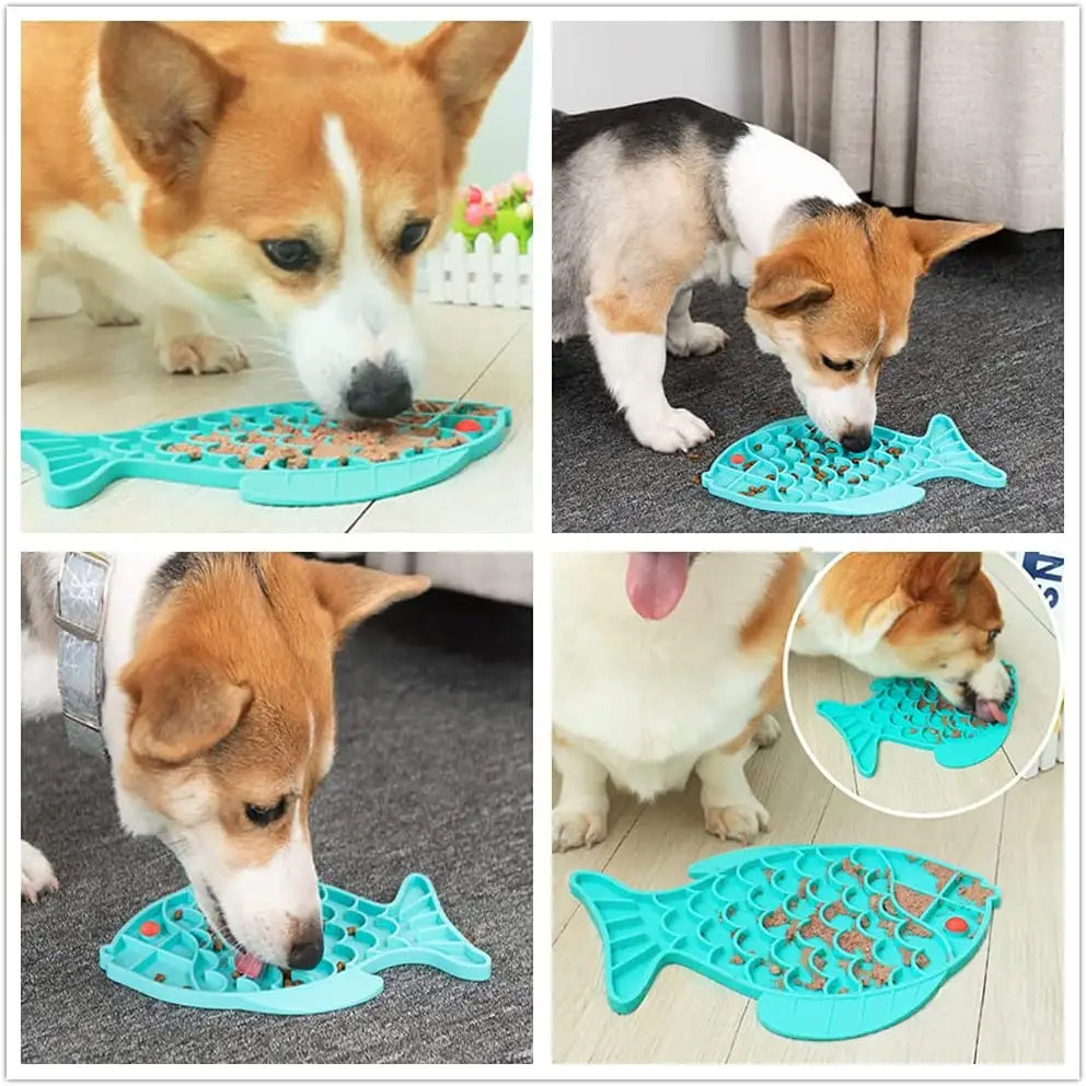 Silicone Pet Lick Pad – Slow Feeder for Dogs & Cats
