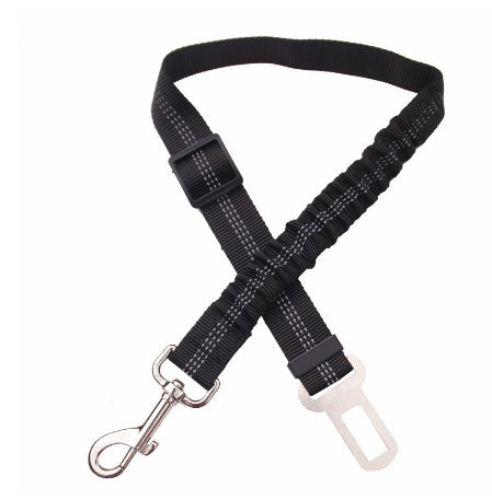 Elastic Pet Seatbelt Harness Leash – Tangle-Free Car Safety Restraint
