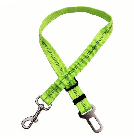 Elastic Pet Seatbelt Harness Leash – Tangle-Free Car Safety Restraint