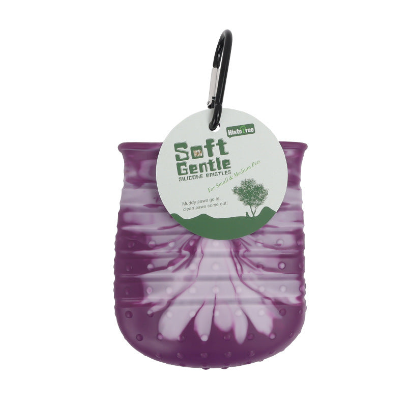 2-in-1 Dog Paw Cleaner Cup – Mud & Dirt Remover